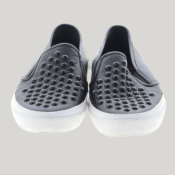 Coach "Chrissy Rivets” SPRT NAPPA leather black 8M studded loafers casual travel - Picture 3 of 8